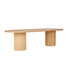 FLOORSTOCK BRISBANE ONLY | Globewest Benjamin Ripple Oval Dining Table | Natural Ash