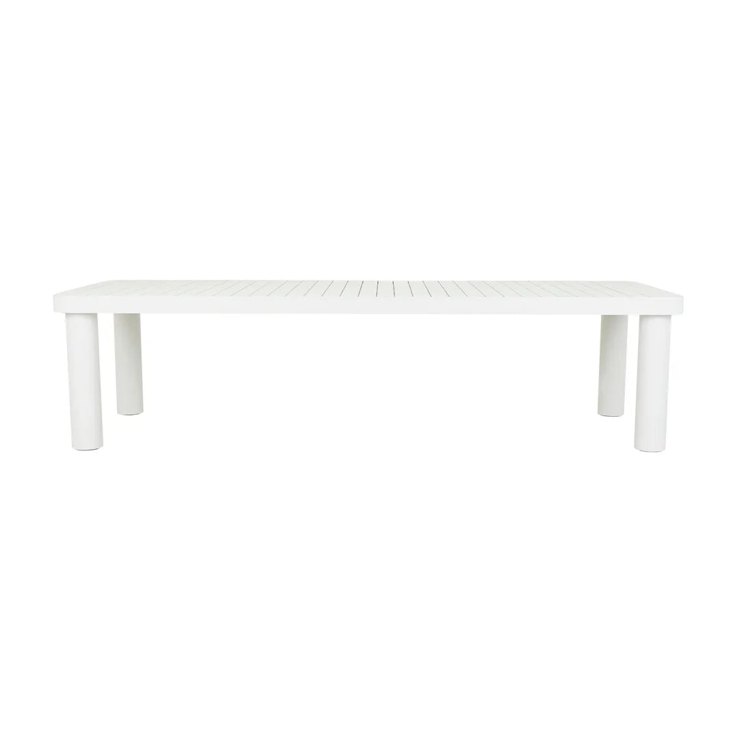 GlobeWest | Frankie Outdoor Dining Table | Aluminium White