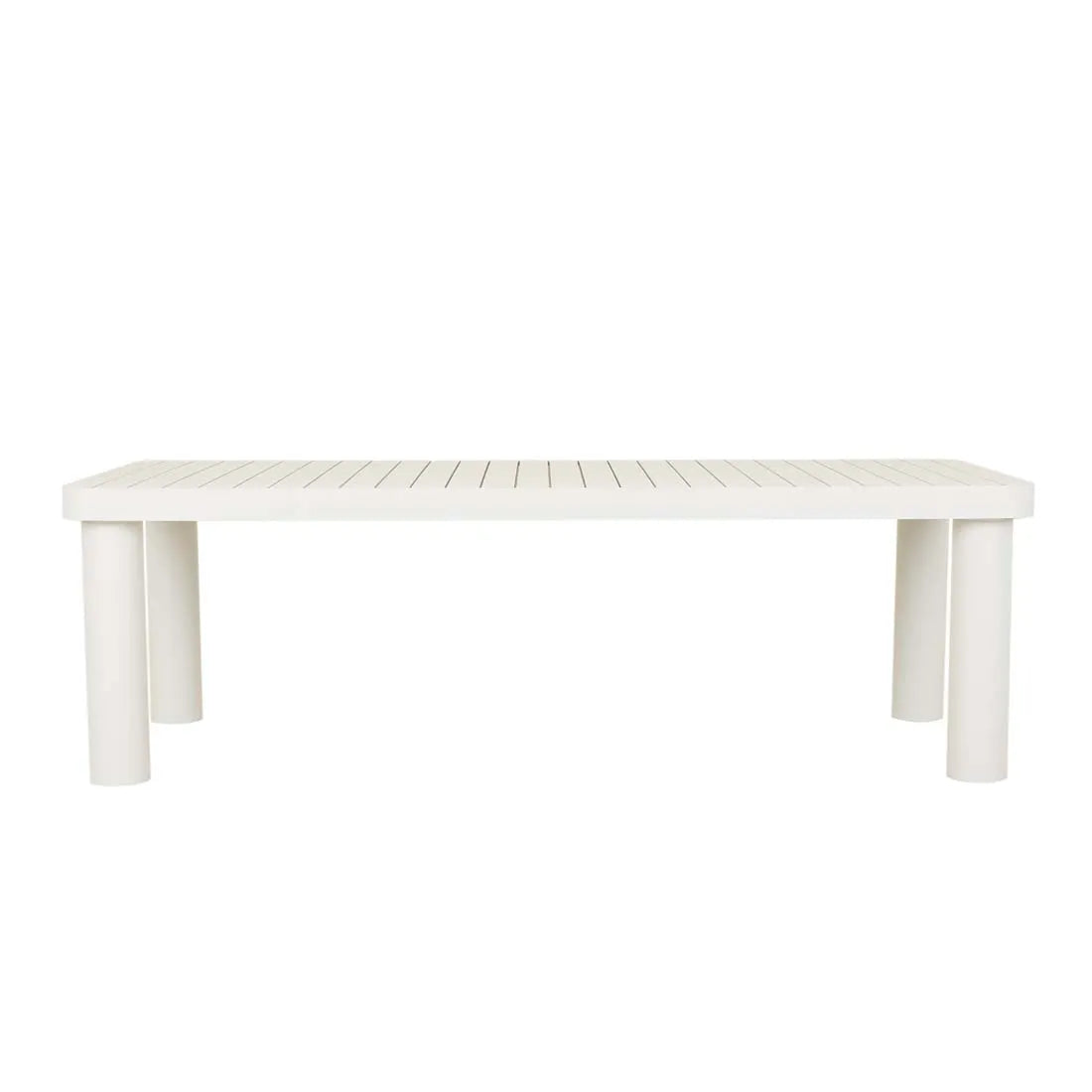 GlobeWest | Frankie Outdoor Dining Table | Aluminium White