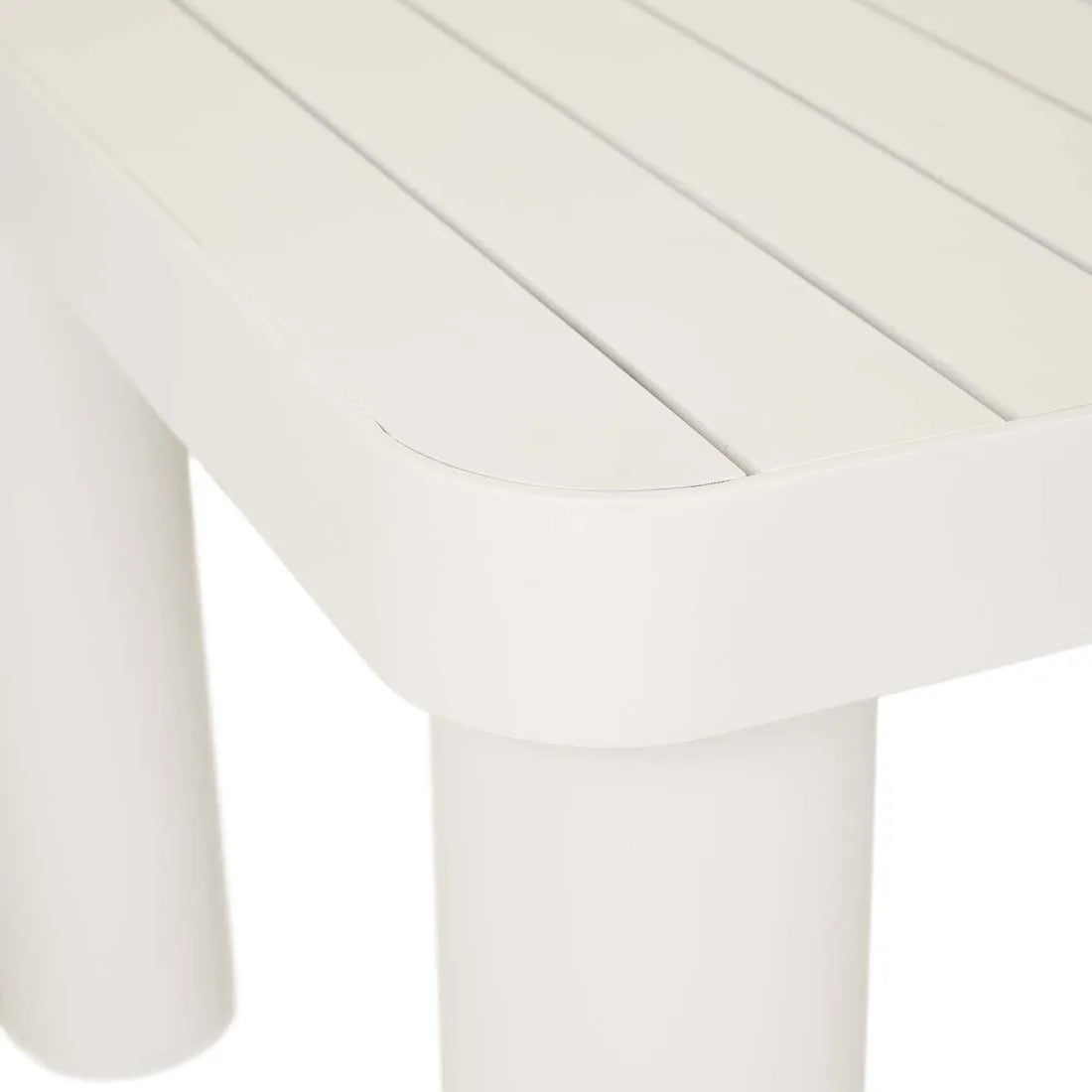 GlobeWest | Frankie Outdoor Dining Table | Aluminium White