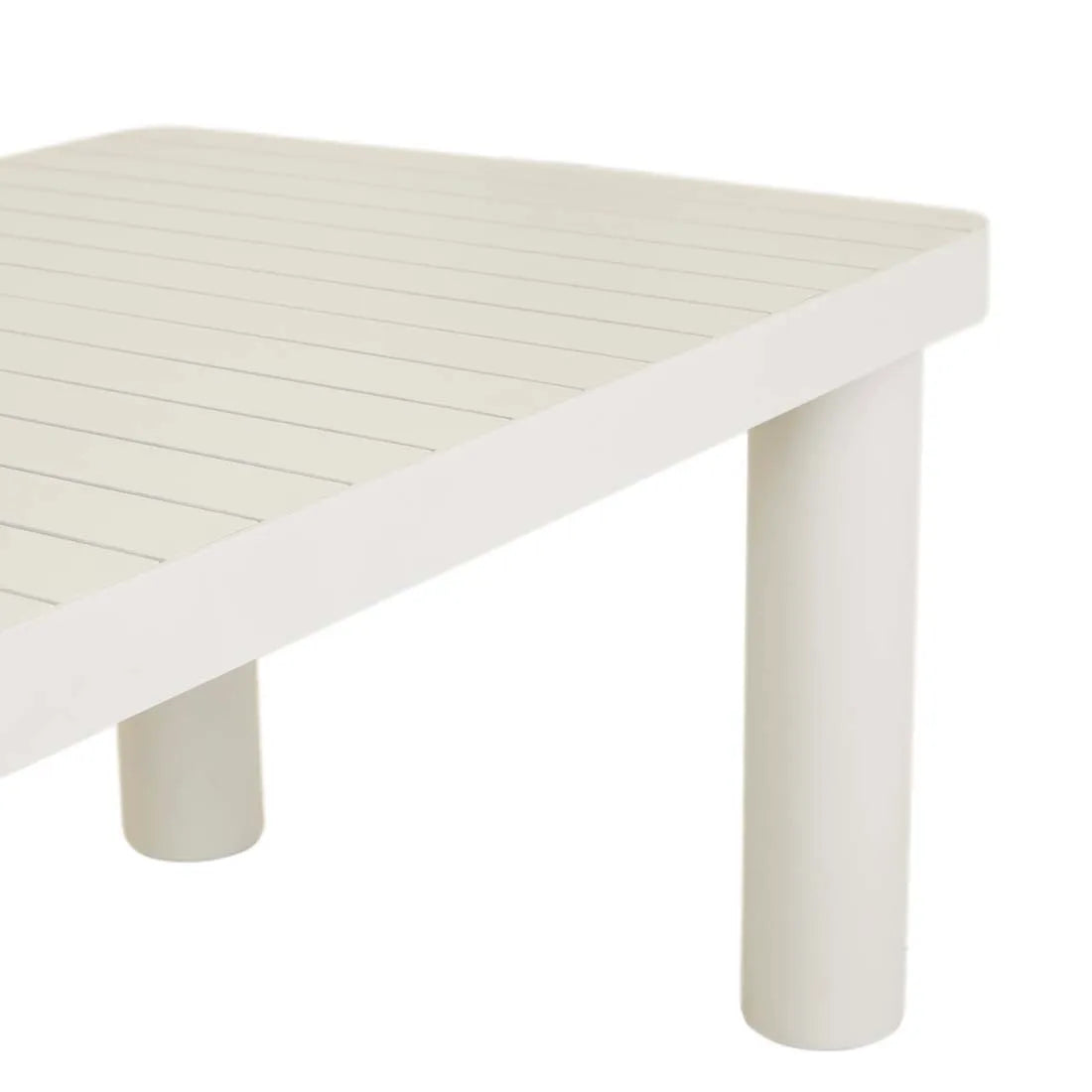 GlobeWest | Frankie Outdoor Dining Table | Aluminium White