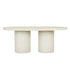 GlobeWest | Petra Oval Dining Table | Ivory