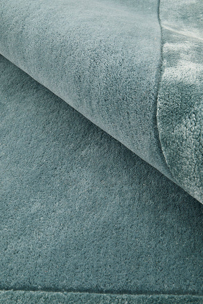 Jewel Curve Blue Runner Rug