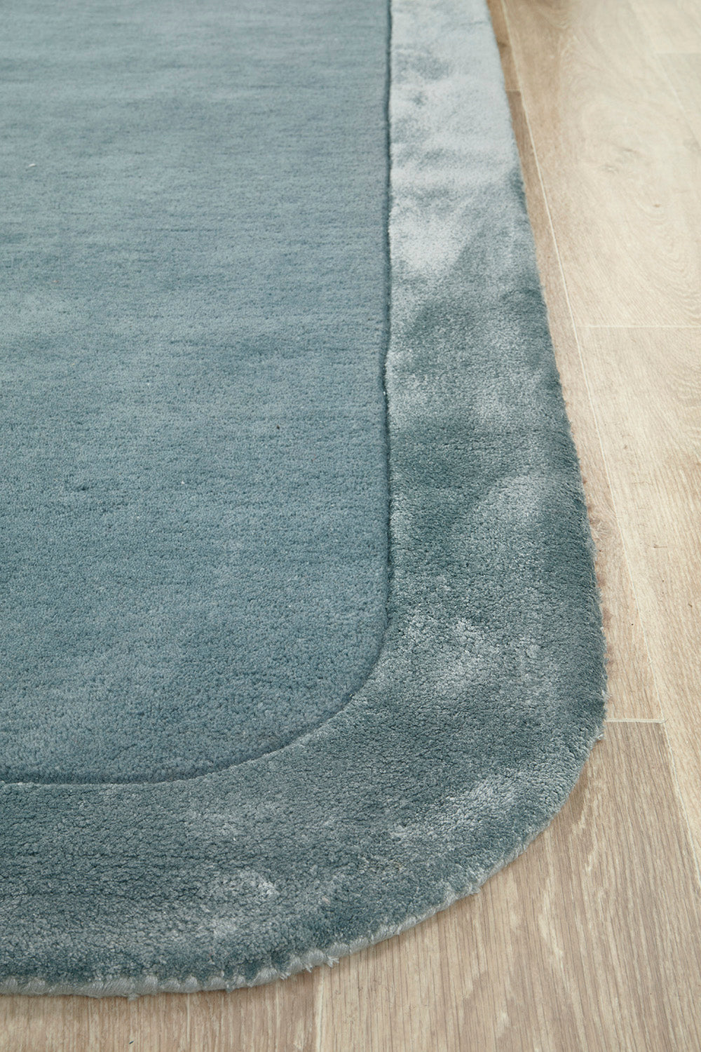 Jewel Curve Blue Rug