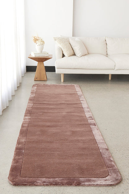 Jewel Curve Grape Runner Rug