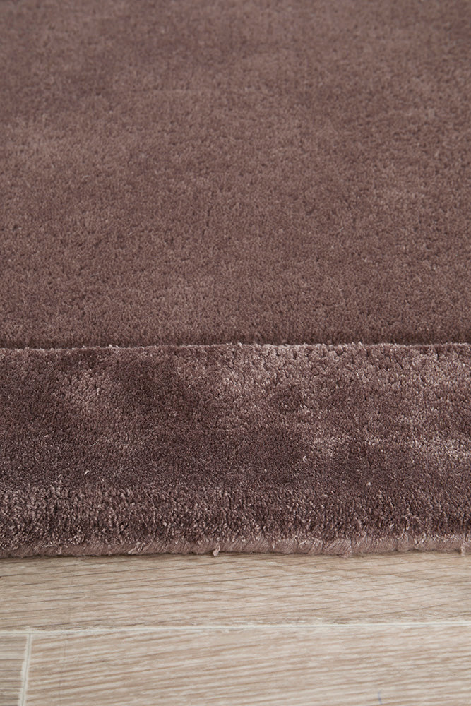 Jewel Curve Grape Runner Rug