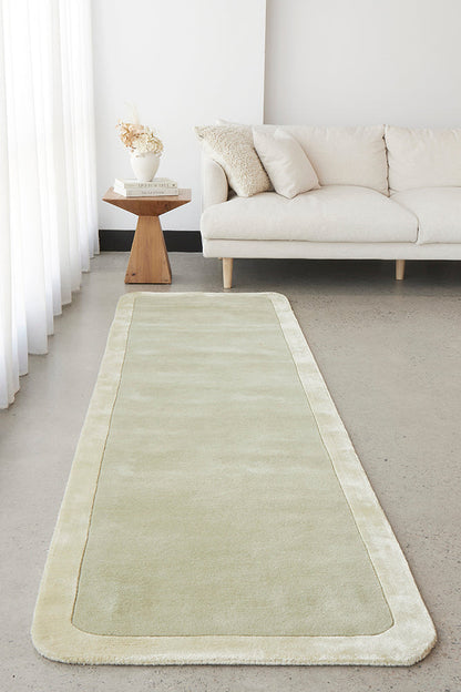 Jewel Curve Sage Runner Rug