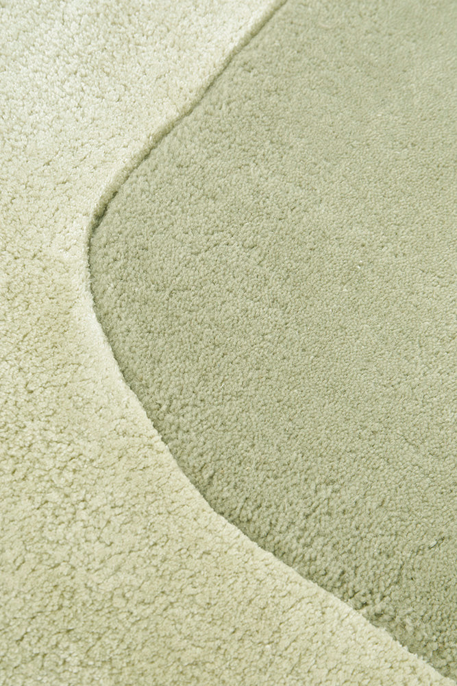 Jewel Curve Sage Runner Rug