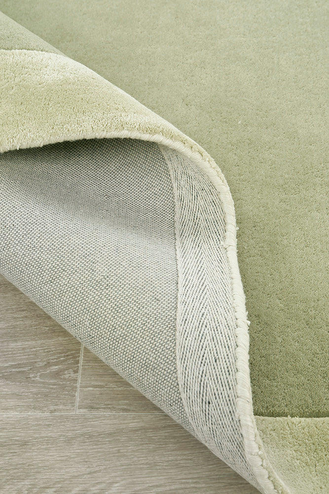 Jewel Curve Sage Runner Rug