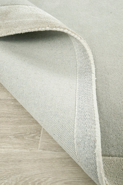 Jewel Curve Silver Runner Rug