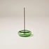 Green Glass Incense Holder