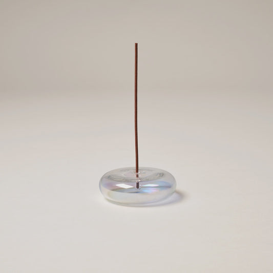 Iridescent Glass Incense Holder