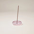 Pink Glass Incense Holder