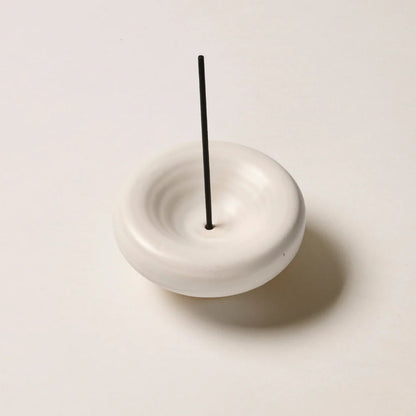 Incense Holder | Handcrafted Ceramic | Matte Cream