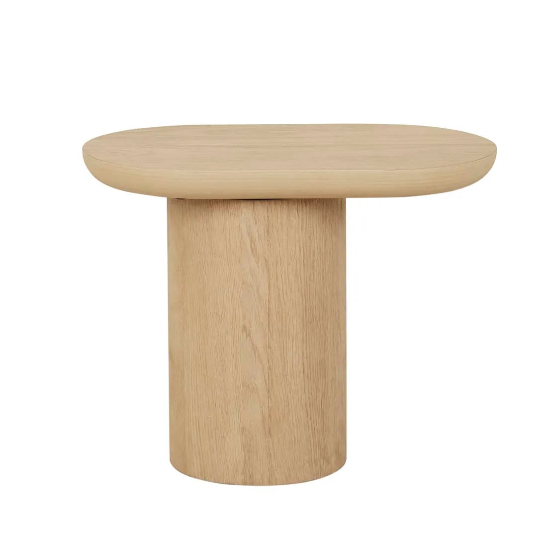 GlobeWest | Seb Pedestal Side Table | Oak