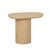 GlobeWest | Seb Pedestal Side Table | Oak