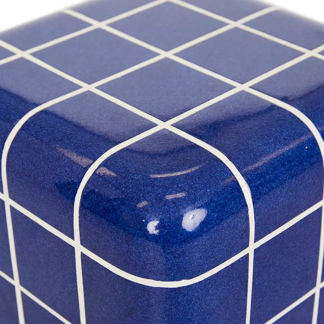 GlobeWest | Seville Tile Side Table | Indigo