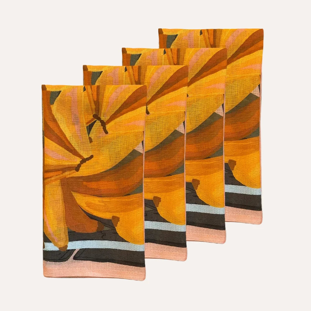 Bungalow Napkin Set of 4 | Banana Print