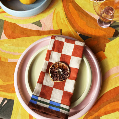Cantina Napkin Set of 4 | Checker Print