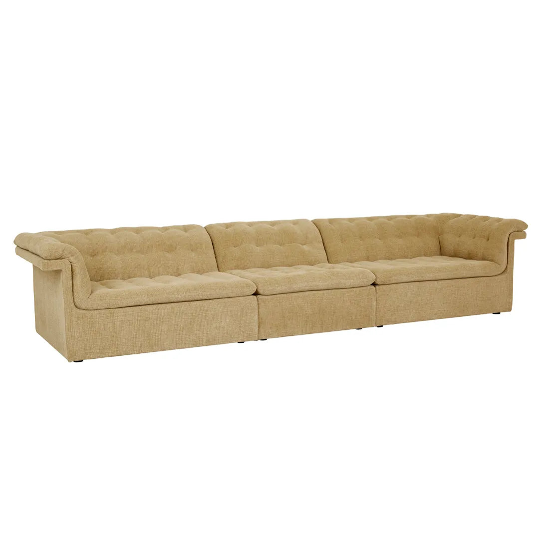GlobeWest | Natadora Furrow Modular Sofa | Toffee Sherpa