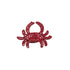 Mr Crabby Napkin Ring⎮Beaded⎮Red