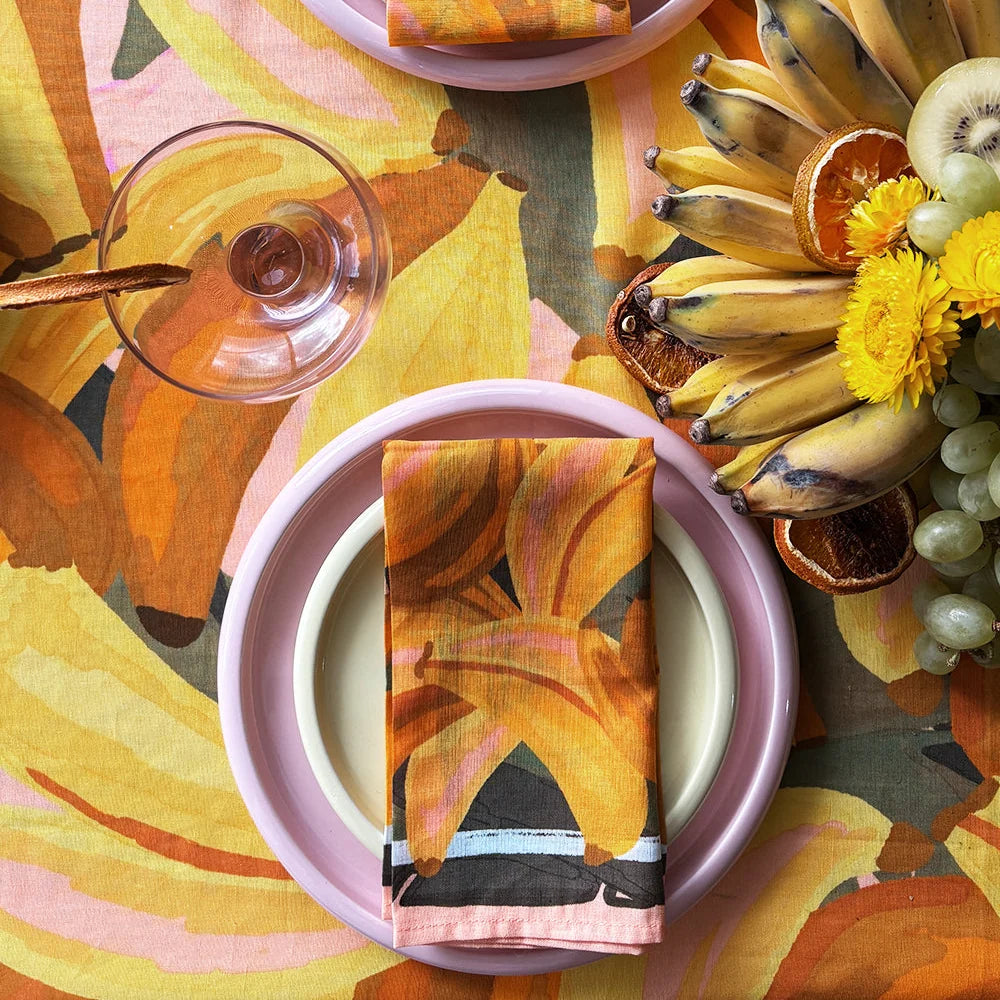 Bungalow Napkin Set of 4 | Banana Print