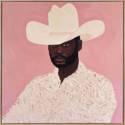 Pink Pony Boy | Box Frame Canvas Print