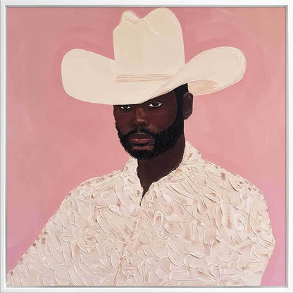 Pink Pony Boy | Box Frame Canvas Print