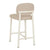 GlobeWest | Lori Metal Frame Barstool | Sandstone PU