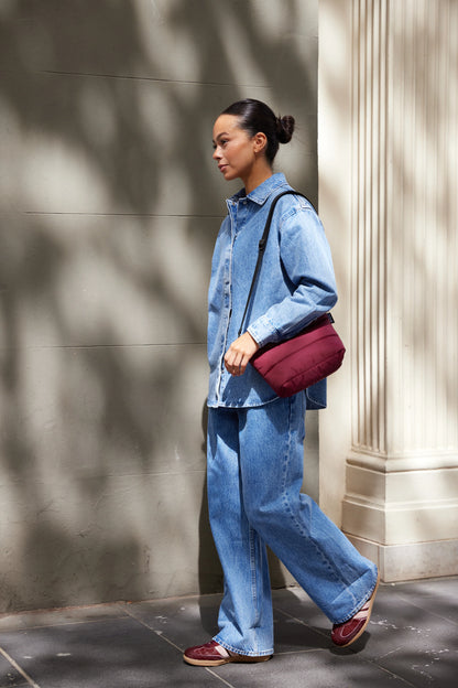 Stash Crossbody Base⎮Burgundy