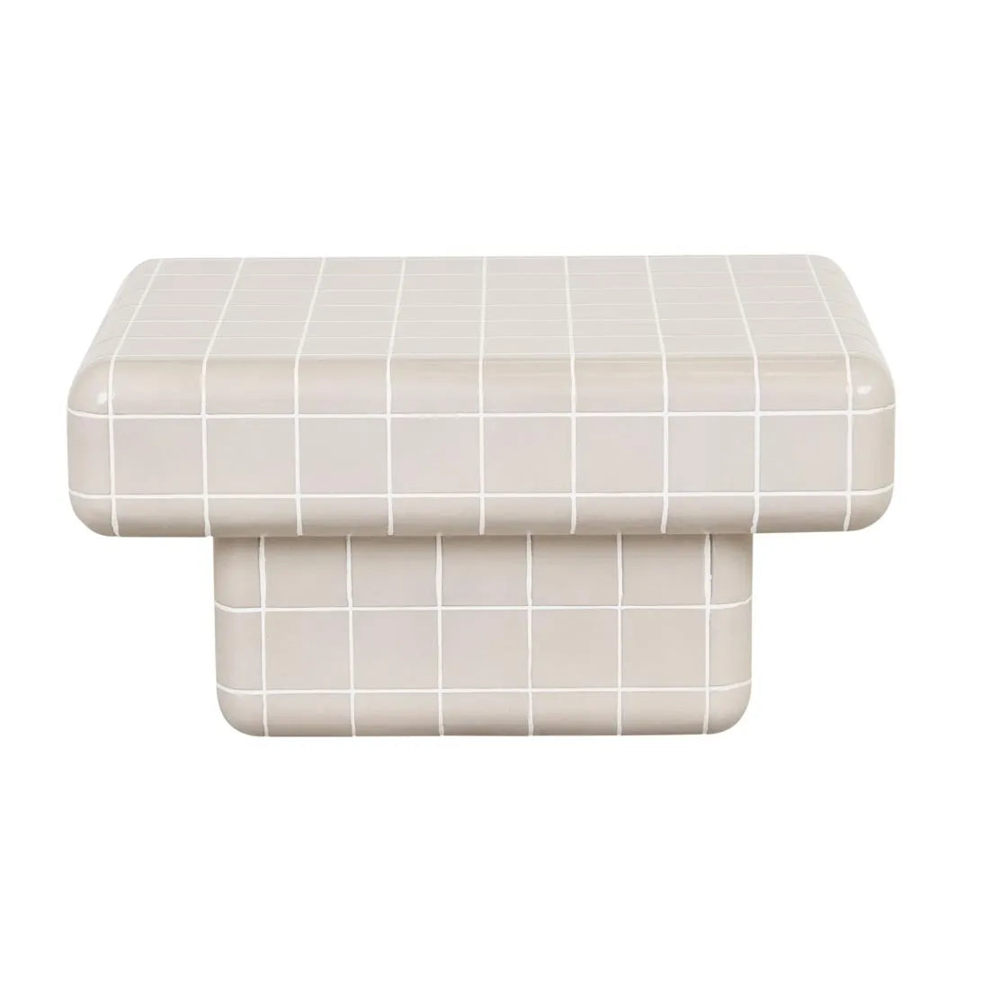 GlobeWest | Seville Tile Coffee Table | Pearl White