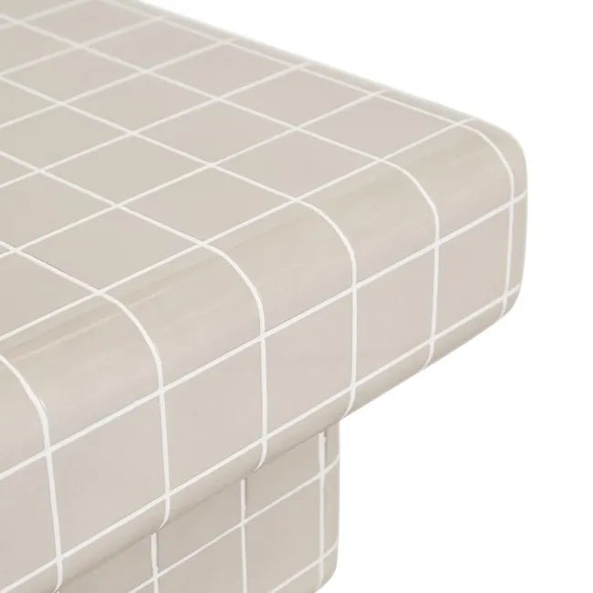 GlobeWest | Seville Tile Coffee Table | Pearl White