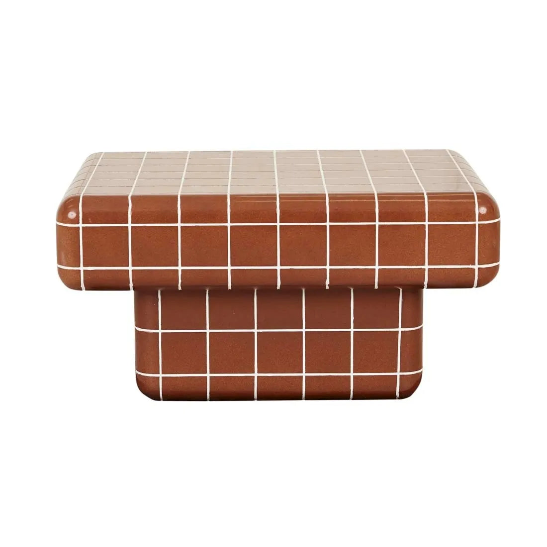 GlobeWest | Seville Tile Coffee Table | Red Glaze