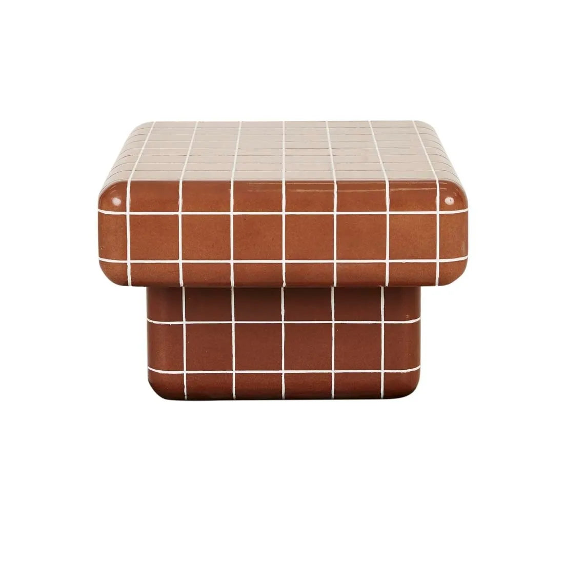 GlobeWest | Seville Tile Coffee Table | Red Glaze