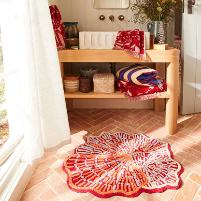 Claudelle Bath Mat | Crimson