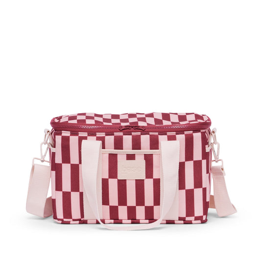 Midi Cool Base| burgundy/peony check