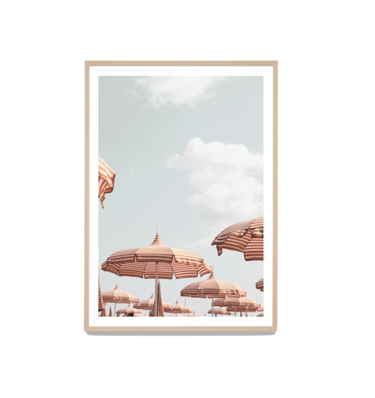 Paradise Parasol Framed Print