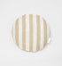 Nordic Stripe Round Cushion - Fawn