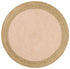 Round Jute Pink Rug