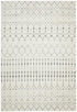 Monochrome Trellis Silver Rug