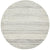 Monochrome Tribal Silver Round Rug