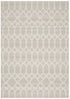 Eco Friendly Tribal Trellis Cottonblend Rug - Natural/Beige