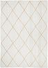 Palm Beach White Chevron Rug