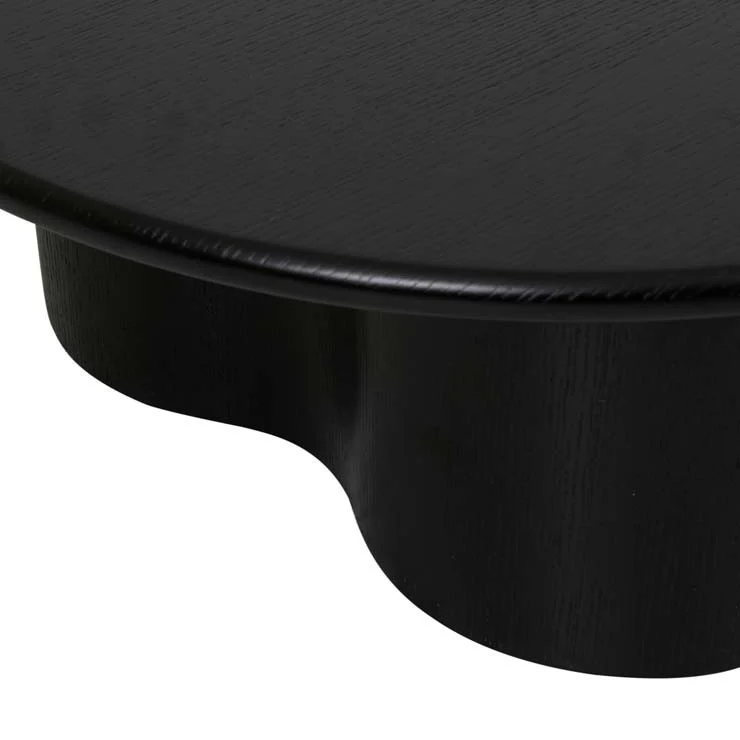 GlobeWest | Artie Wave Coffee Table | Black Oak