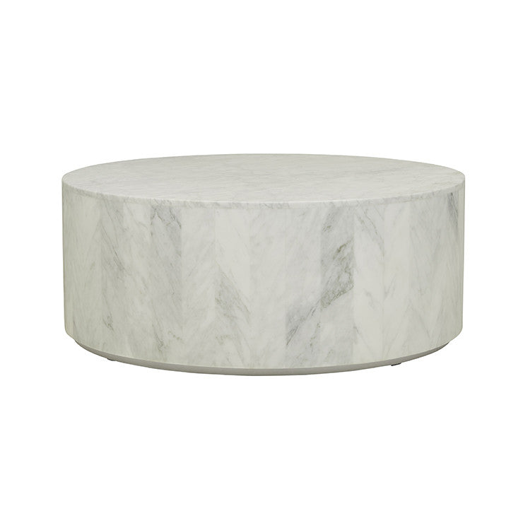GlobeWest | Elle Round Block Coffee Table